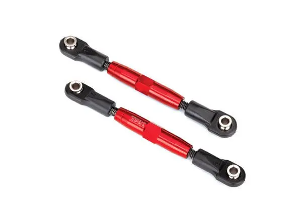 Traxxas 3643R Camber Links, Front (Tubes Red-Anodized, 7075-T6 Aluminum, Stronger Than Titanium) (83Mm) 1