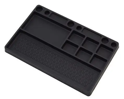 Jconcepts 2550-2 Jconcepts Parts Tray, Rubber Material - Black 1