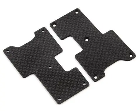 Hb Racing 111742 Woven Graphite Rear Arm Covers 1