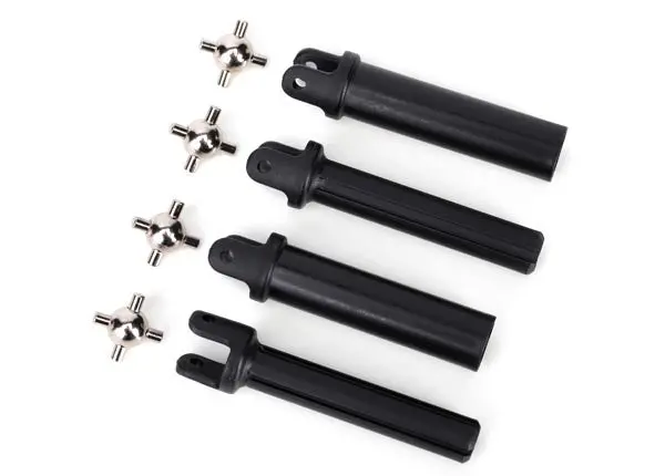 Traxxas 6850X Half Shafts, Heavy Duty (External Splined (2)/ Internal Splined (2))/ Metal U-Joints (4) 0.055 1