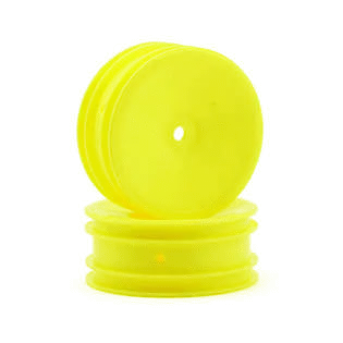 Team Associated 9691 Buggy Front Hex Wheels, Yellow 1