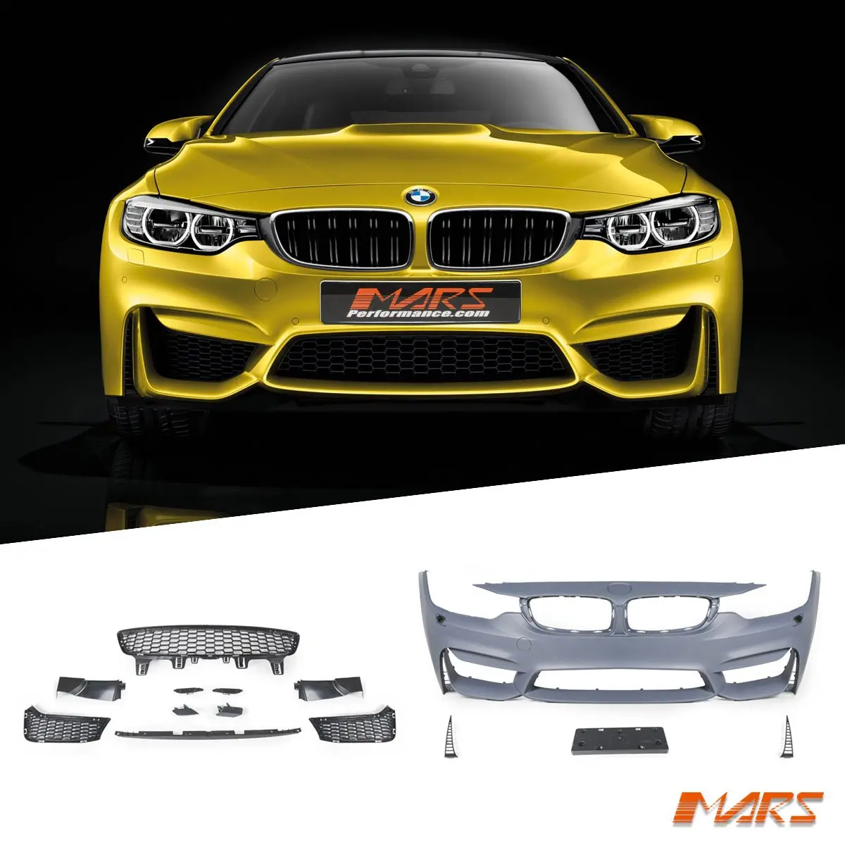 F82 F83 M4 Style Front Bumper Bar Bodykit For Bmw 4-Series F32 Coupe F33 Convertible F36 Sedan 2013-2020 1