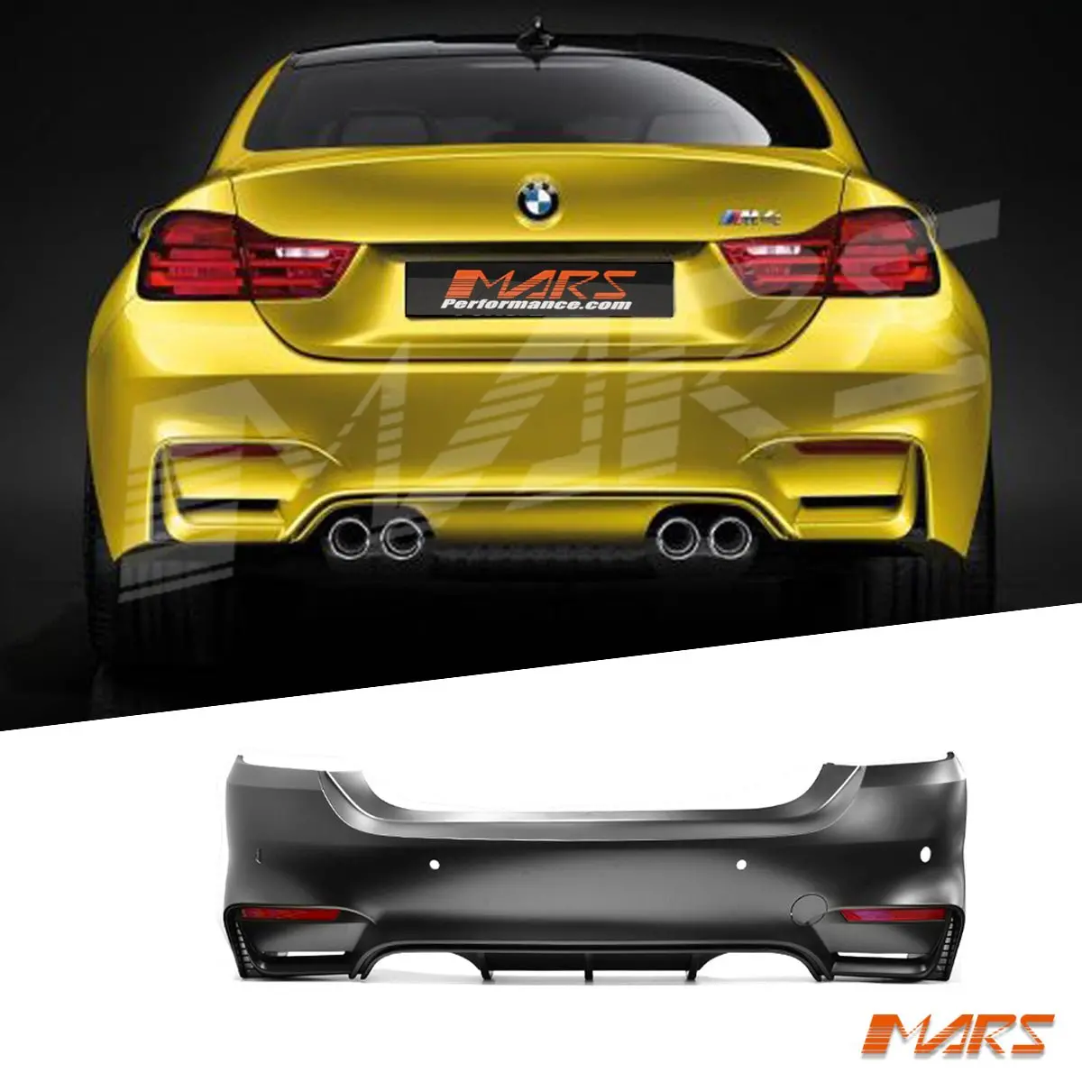 F82 F83 M4 Style Rear Bumper Bar Bodykit For Bmw 4-Series F32 Coupe & F33 Convertible & F36 Grand Coupe 2013-2020 1