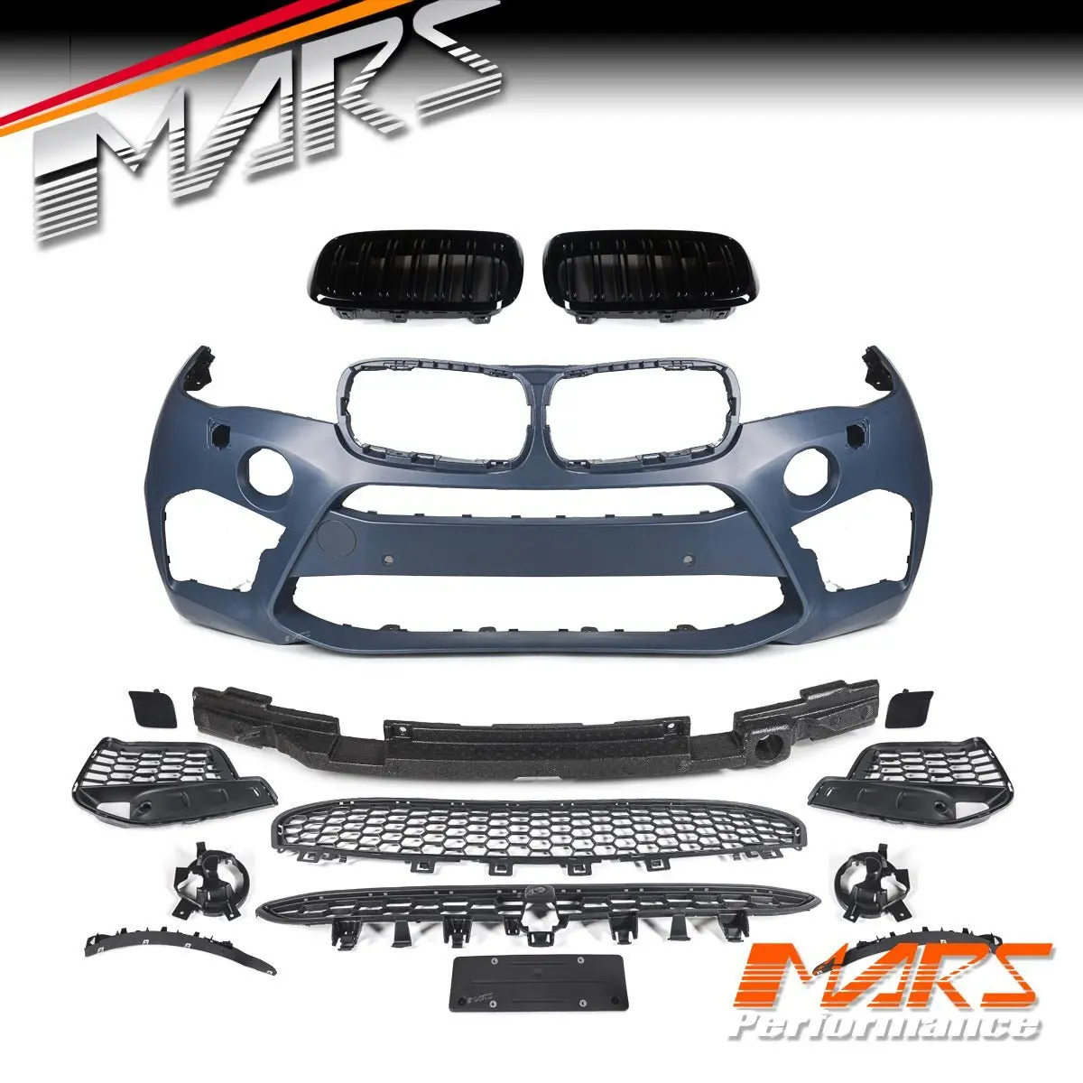 F86 X6m Style Front Bumper Bar & Grill Bodykit For Bmw F16 X6 2014-2019 2