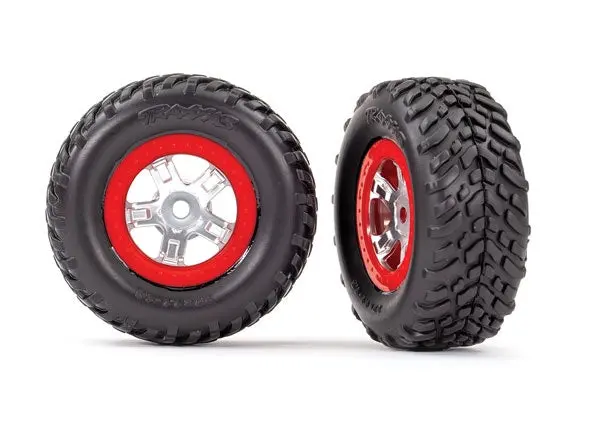 Traxxas 7073A Tires And Wheels, Assembled, Glued 1/16 Slash 1