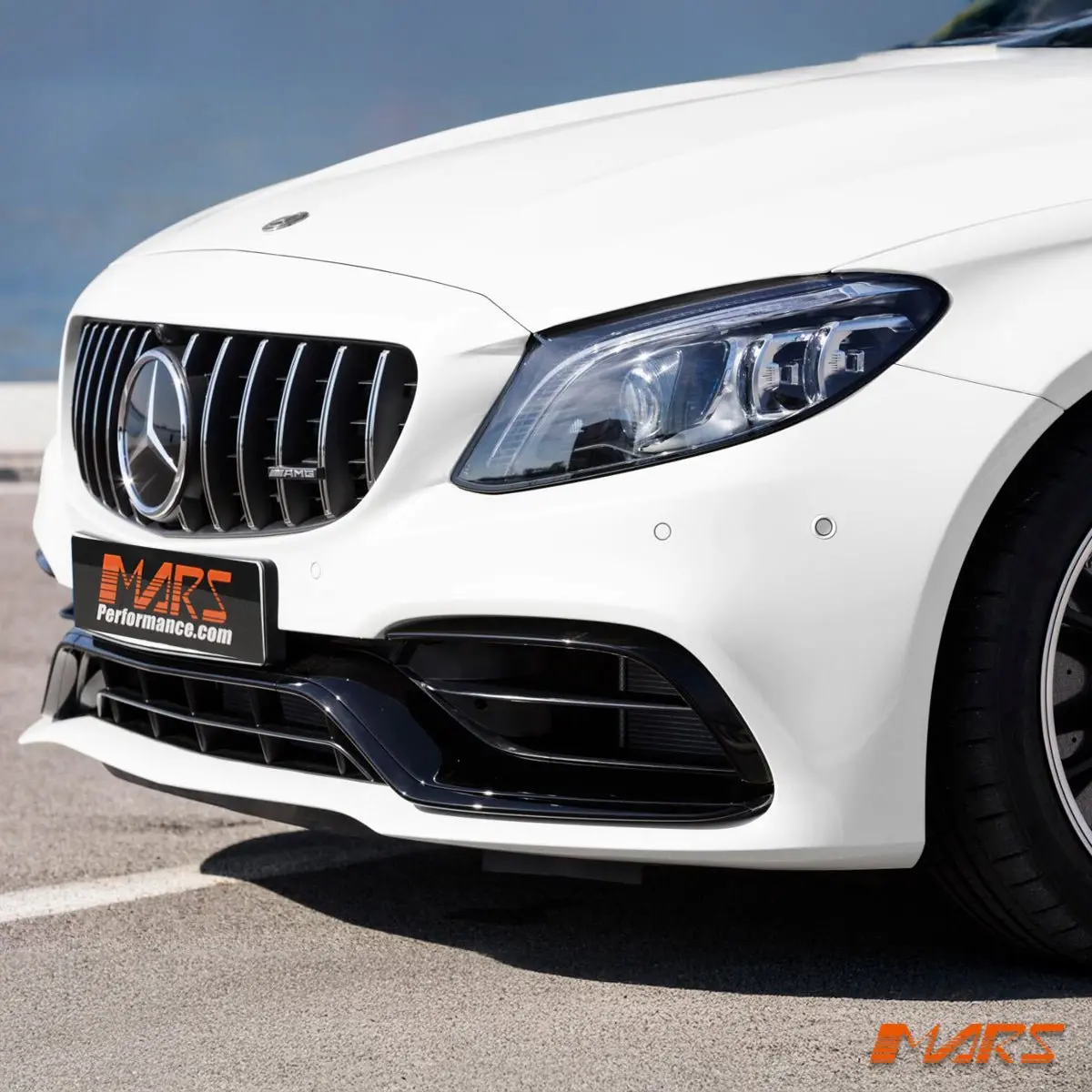 Facelift Front Bumper Bar Lower Mesh Grill Ducts Vent Bodykit For Mercedes Benz Amg C63 & C63-S W205 C205 S205 A205 2015-2023 2
