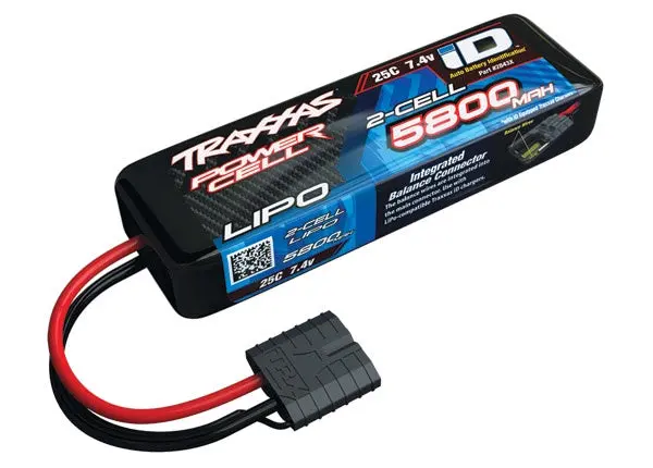 Traxxas 2843X 5800Mah 7.4V 2-Cell 25C Lipo Battery 0.73 1