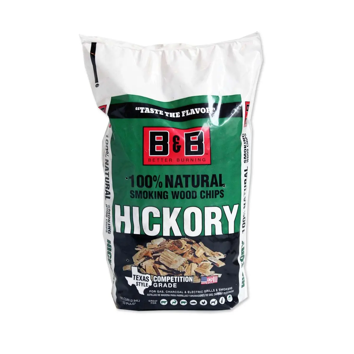 B&B Hickory Smoking Wood Chips 180 Cu. In 1