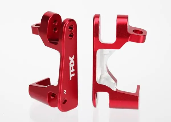 Traxxas 6832R Caster Blocks (C-Hubs), 6061-T6 Aluminum (Red-Anodized), Left & Right 1