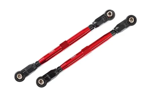 Traxxas 8997R Toe Links, Front (Tubes Red-Anodized, 6061-T6 Aluminum) (2) (For Use With #8995 Widemaxx Suspension Kit) 1