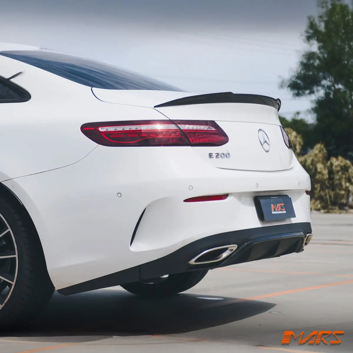 Flokraft Carbon Fibre Rear Trunk Lip Spoiler Bodykit For Mercedes-Benz E Class Coupe C238 W238 2017-2023 & E53 Amg 1