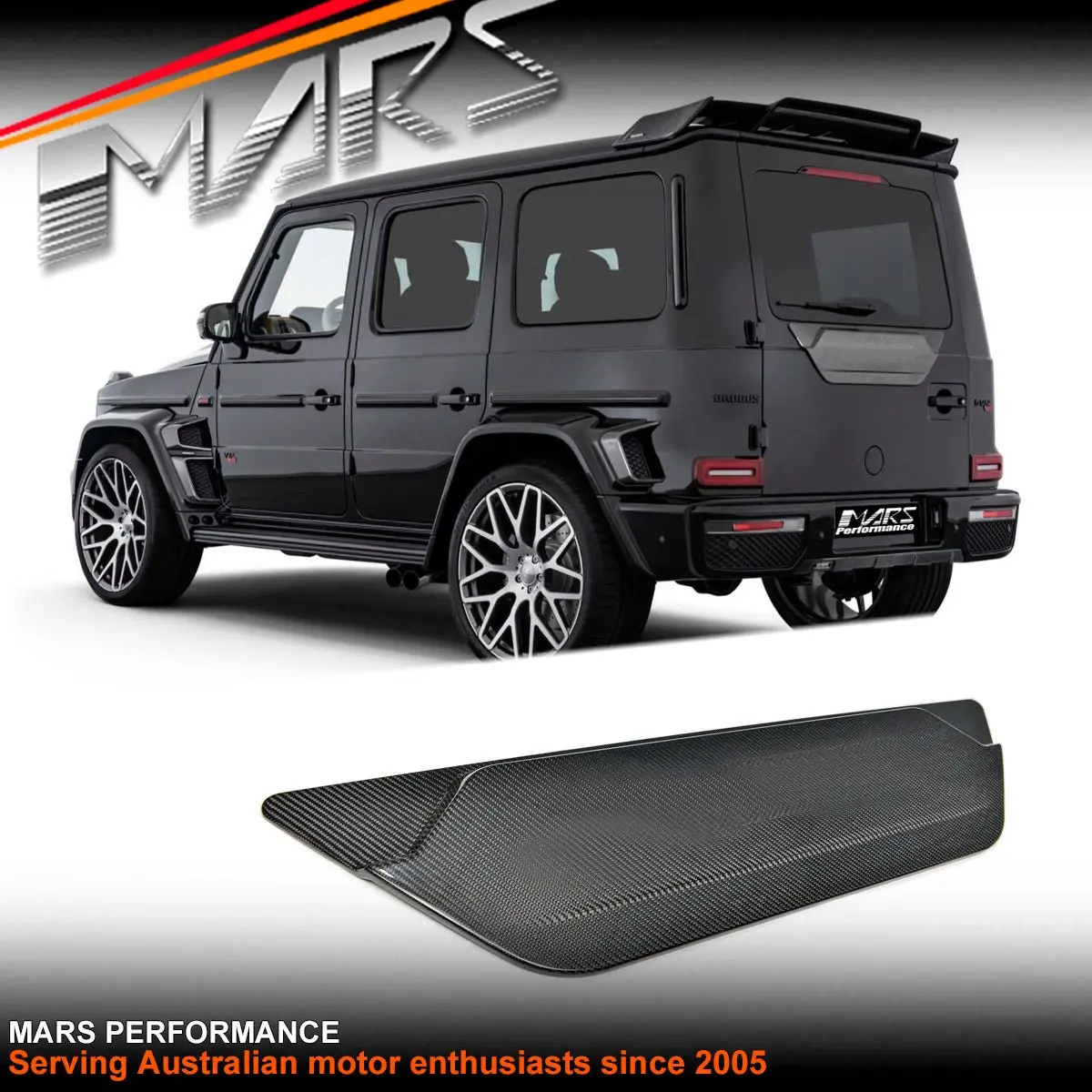 Flokraft Dry Carbon Fibre Rear Tail Gate Cover For Mercedes-Benz G-Class W463a G400d & G63 Amg 2019+ 1