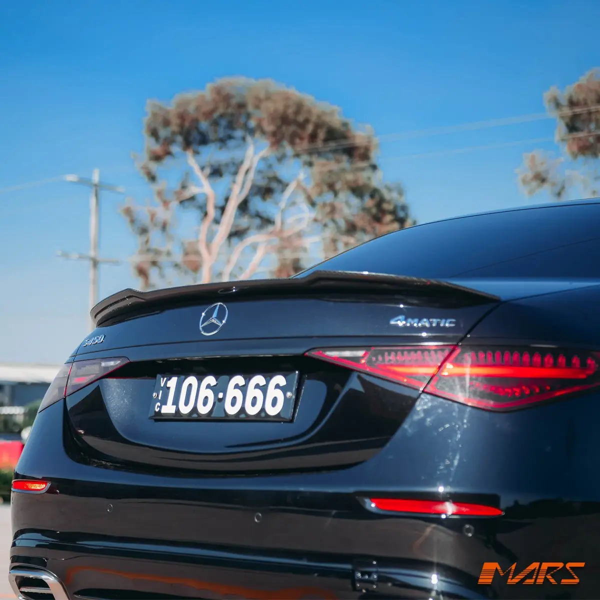 Flokraft Dry Carbon Fibre Rear Trunk Lip Spoiler Bodykit For Mercedes-Benz W223 S-Class & S63 S65 Amg 2021-2024 1