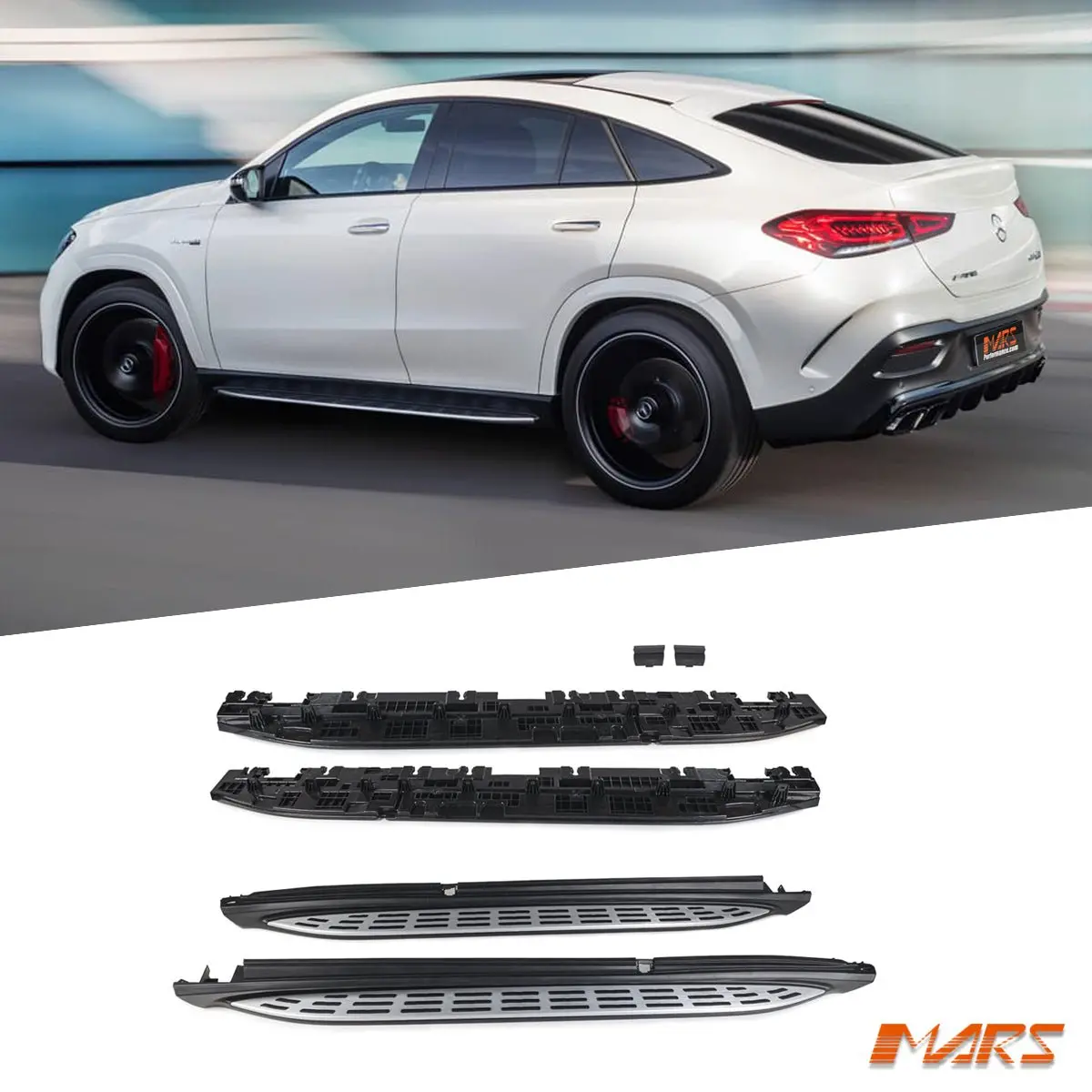 Foot Rest Running Boards Side Step Bar Bodykit For Mercedes-Benz Gle-Class C167 Coupe & Gle63 Gle53 Amg 2019-2023 1