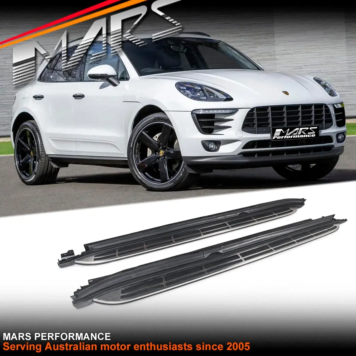 Foot Rest Running Boards Side Step Bar Bodykit For Porsche Macan 95B 2014-2024 1