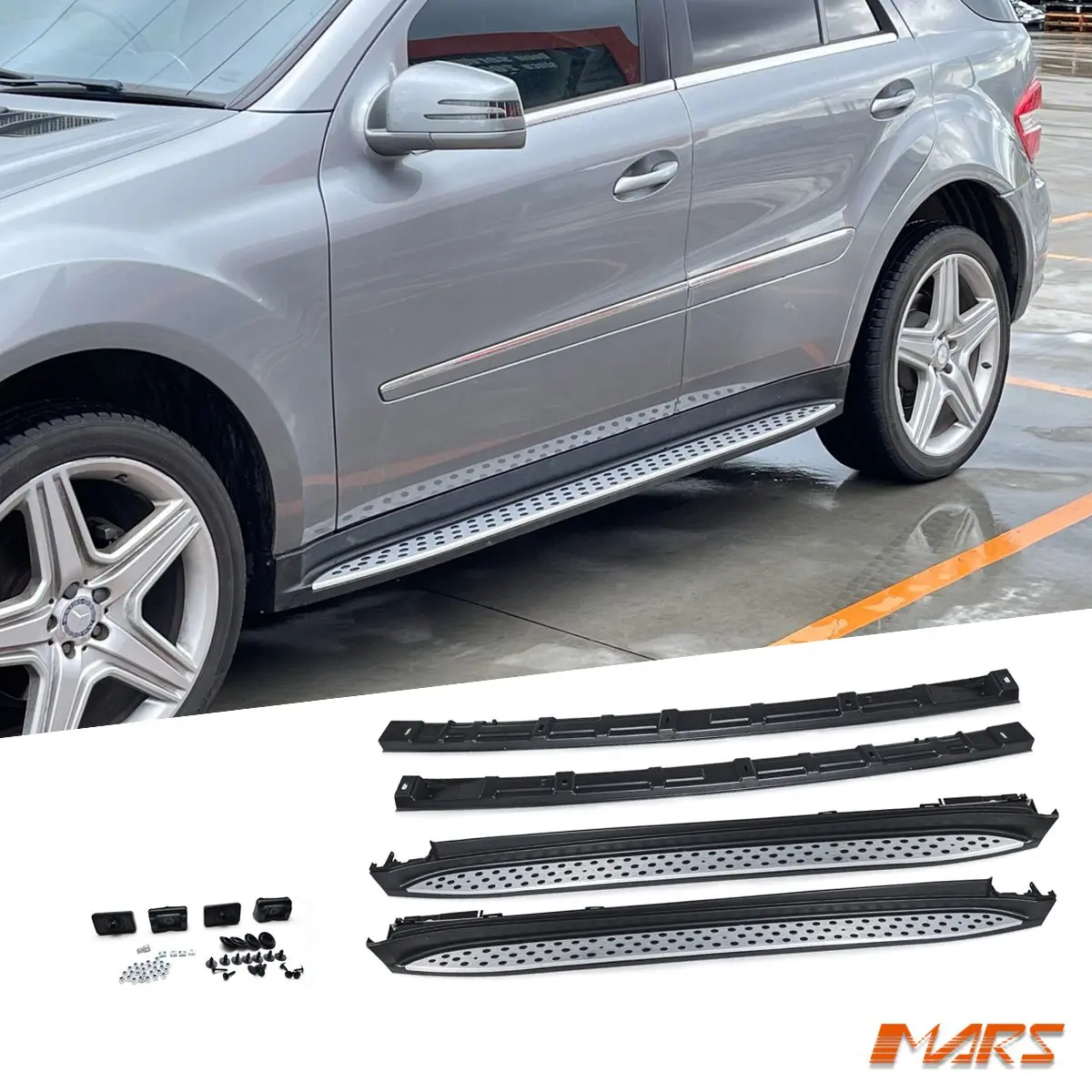 Foot Rest Running Boards Side Step Bar For Mercedes Benz Ml Class W164 2006-2012 & Ml63 Amg 1