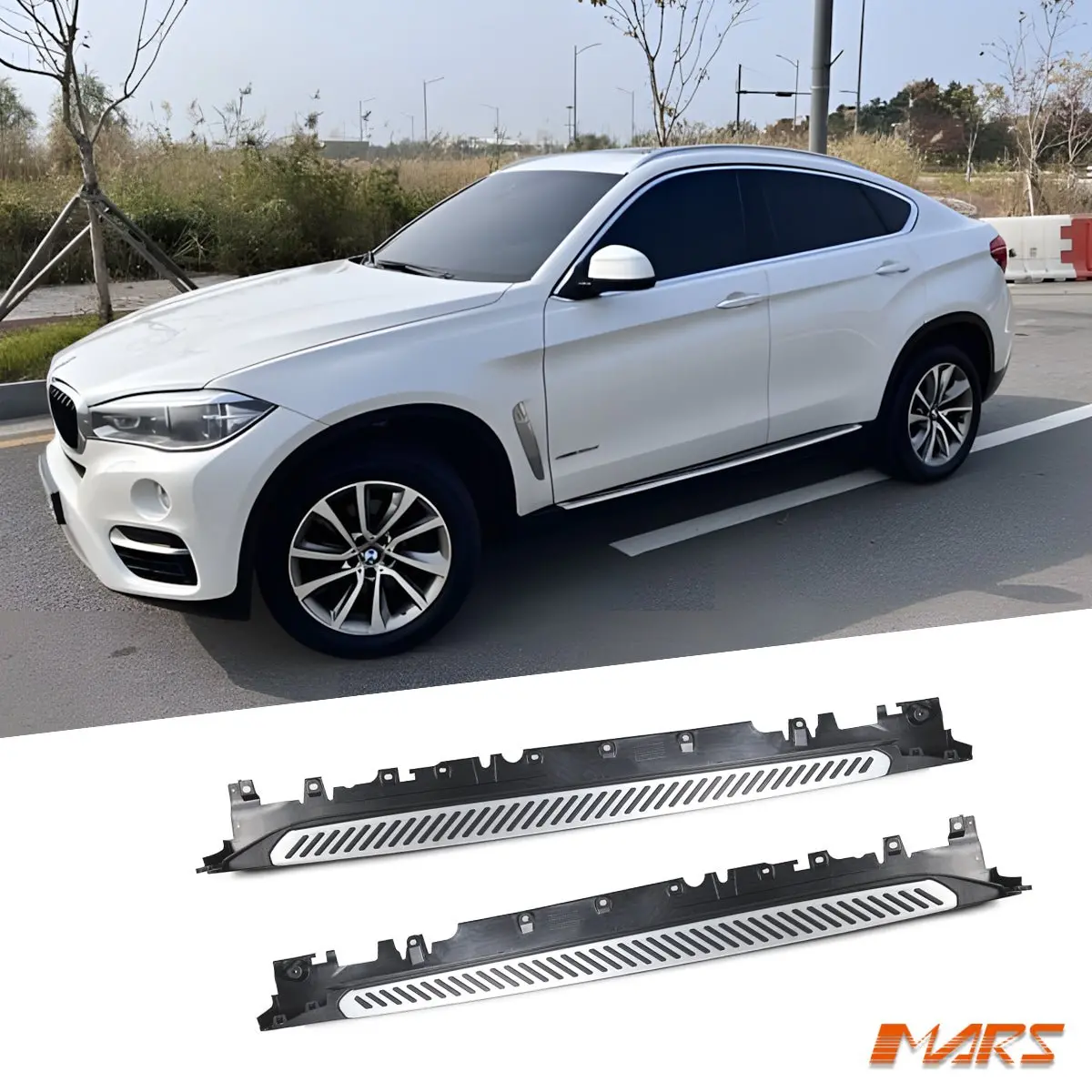 Foot Rest Running Boards Side Step Nerf Bar For Bmw X6 F16 2014-2019 1