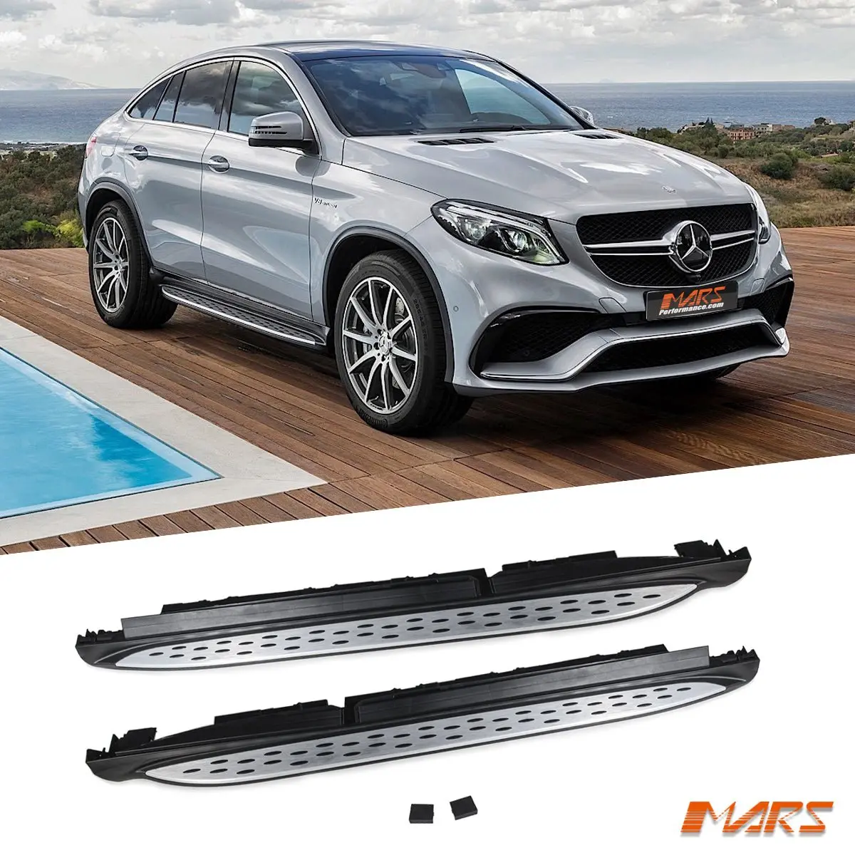 Foot Rest Running Boards Side Step Nerf Bar For Mercedes-Benz Gle-Class C292 Coupe & Gle63 Gle43 Amg 2015-2019 1