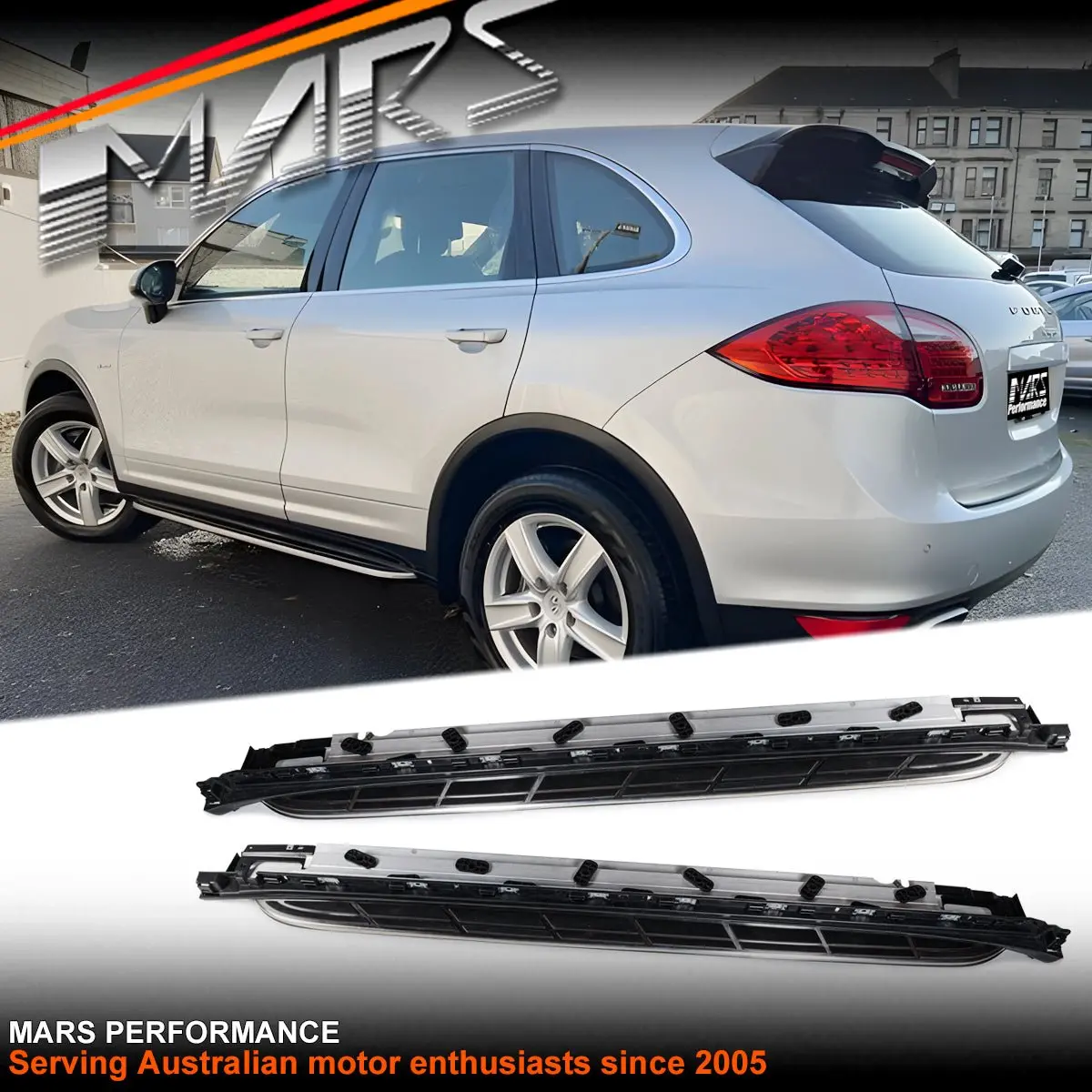 Foot Rest Running Boards Side Step Nerf Bar For Porsche Cayenne 92A 2010-2017 1