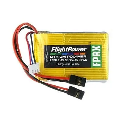 Fpwm 1322 Lipo Fprx 2S2p 7.4V 3200Mah Rx Universal Plugs 1