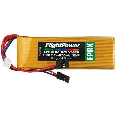 Fpwm 1422 Lipo Fprx 2S2p 7.4V 4200Mah Rx Universal Plugs 1