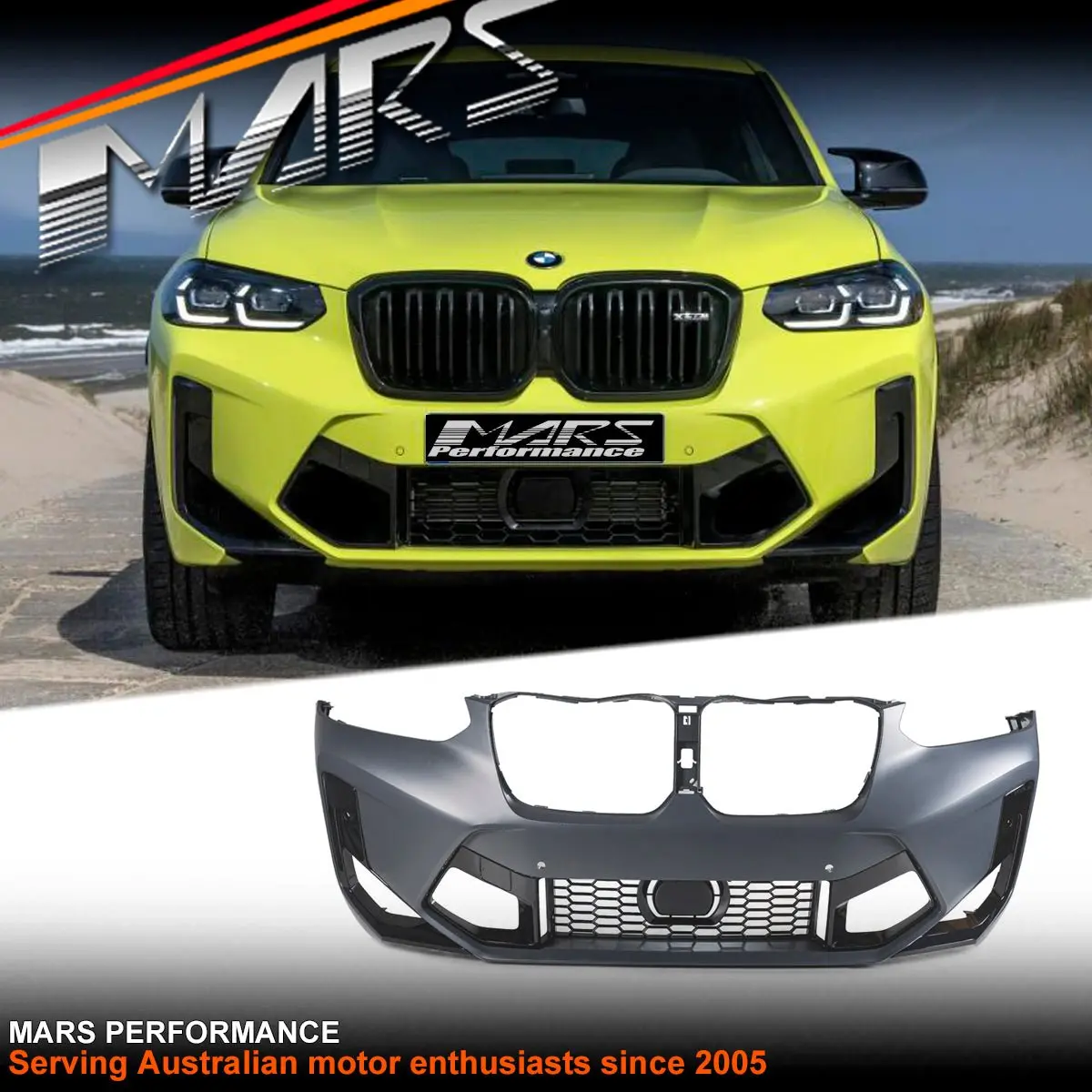 Front Bumper Bar Bodykit For Bmw X3 G01 M Sport X3m F97 Lci & X4 G02 X4m F98 Lci 2021-2024 1