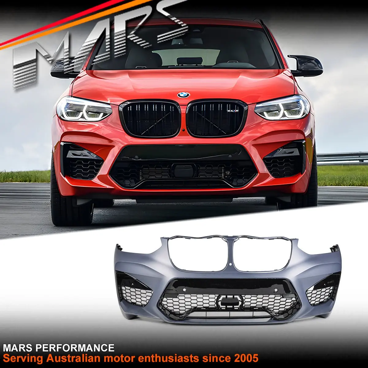 Front Bumper Bar Bodykit For Bmw X3 G01 & X3m F97 Pre Lci / X4 G02 & X4m F98 Pre Lci 2018-2021, M Sport Only 1