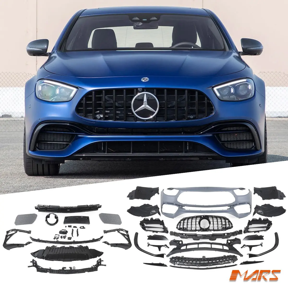 Front Bumper Bar Bodykit & Grill For Mercedes-Benz E-Class E63-S Amg W213 2020-2023 1