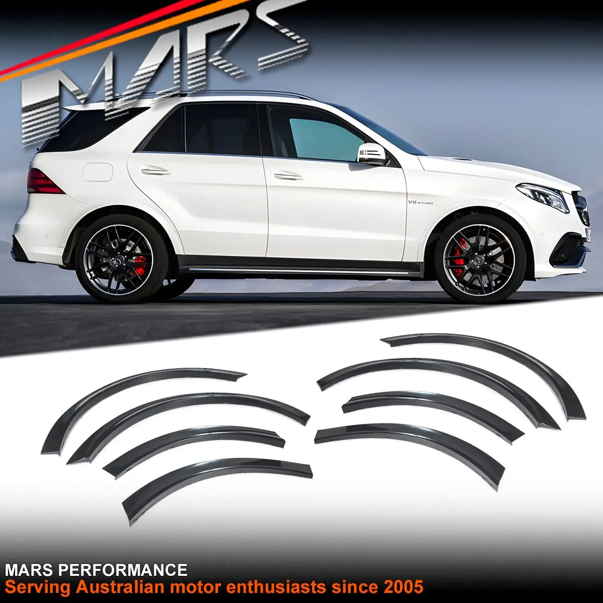 Front & Rear Wheel Arch Fender Guard Trims Bodykit For Mercedes-Benz Gle-Class W166 Wagon 2015-2018 & Gle43 Gle63 Amg 1