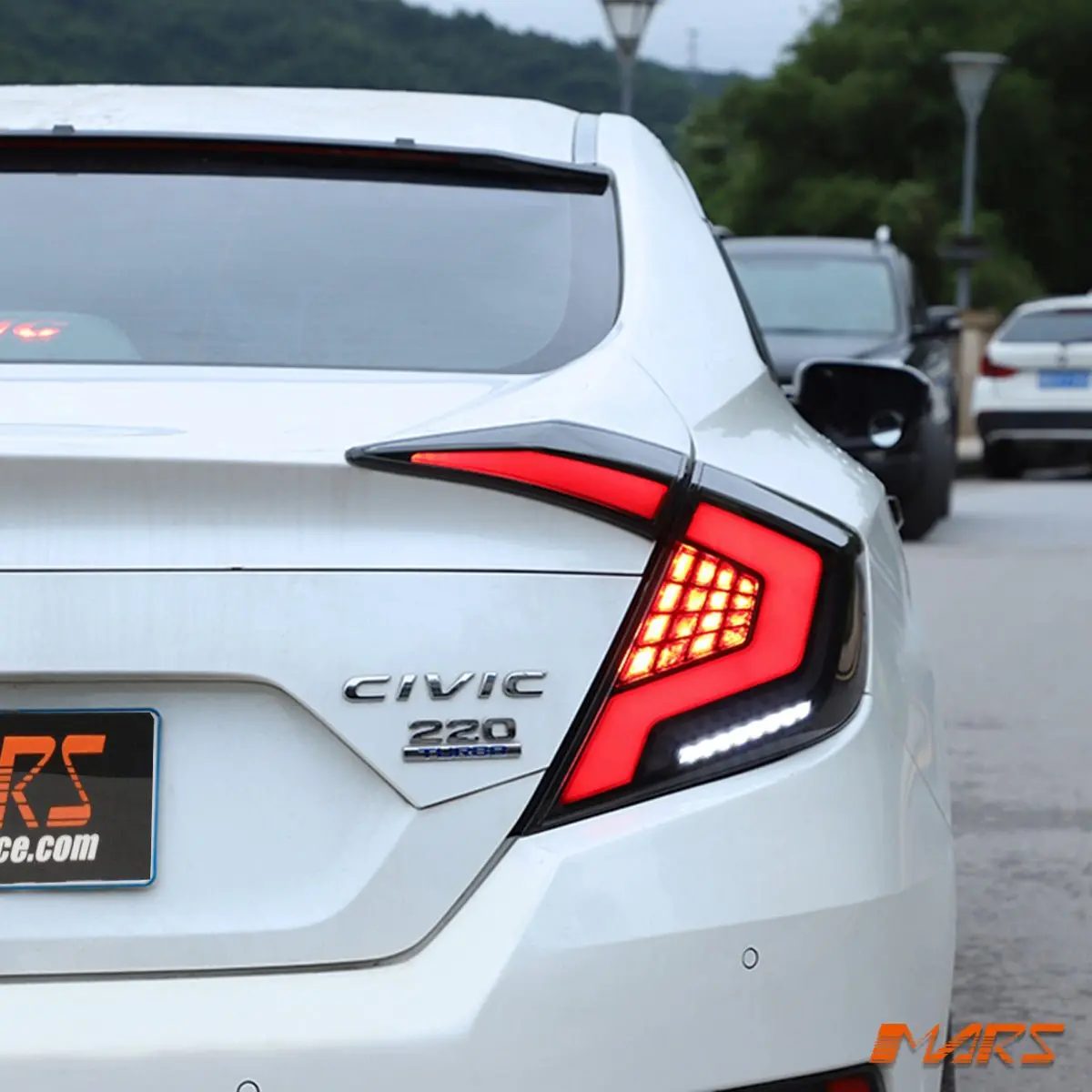 Full Led Tail Lights With Sequential Indicator For Honda Civic X 2016-2022 Sedan Vti Vti-L Vti-S 1