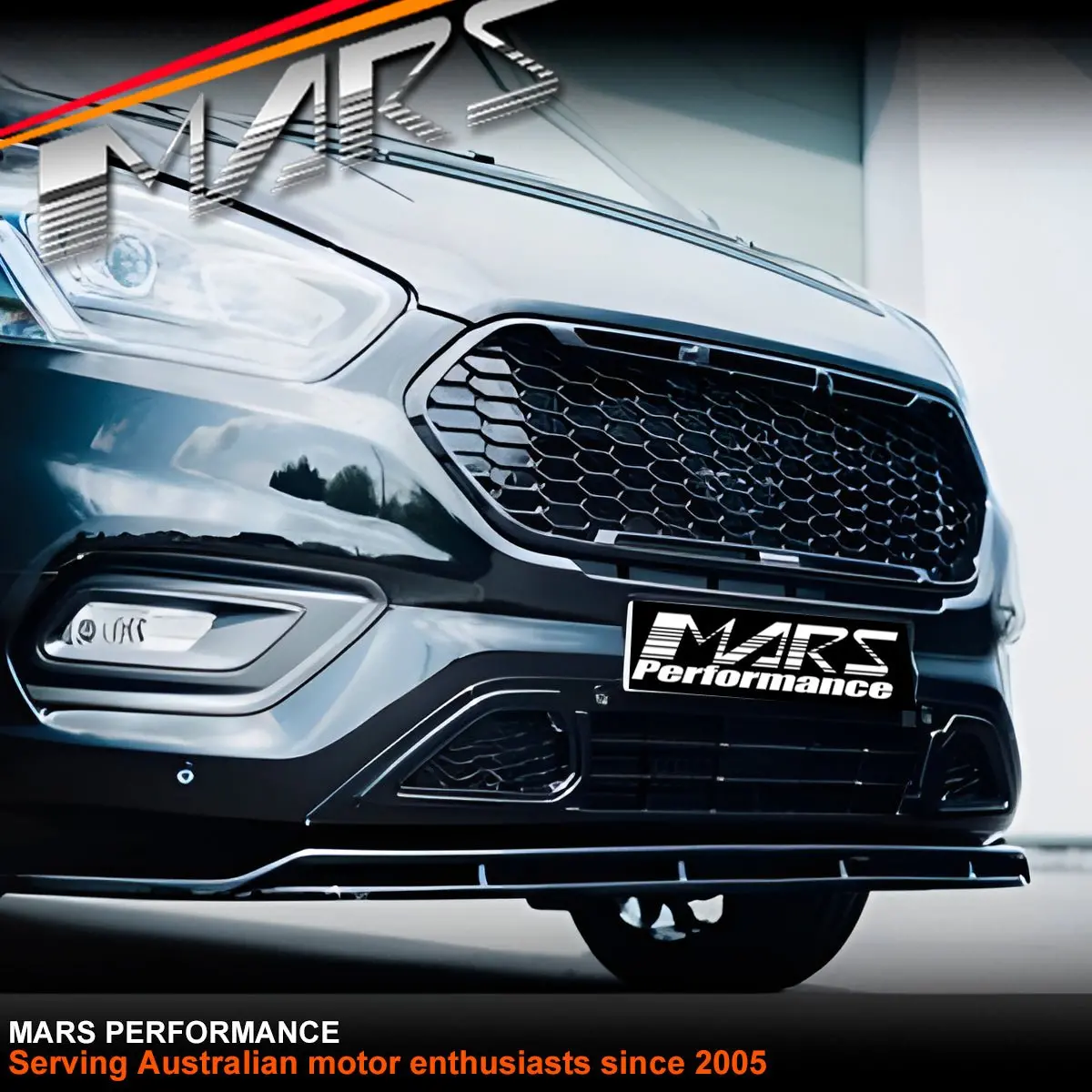 Full Mesh Style Black Front Bumper Bar Grille Grill Bodykit For Ford Transit Custom Vn 2018-2023 1