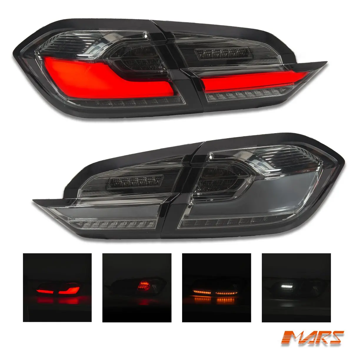 Full Smoked Full Led Tail Lights With Sequential Indicator For Ford Fiesta Wg 2017-2023 Hatchback 1