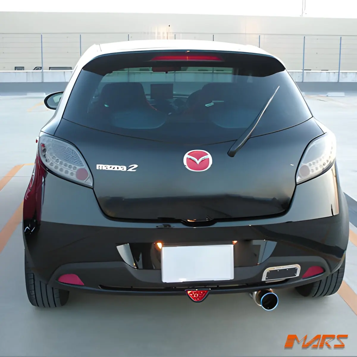 Full Smoked Led Tail Lights For Mazda 2 Hatch De 2007-2013 2