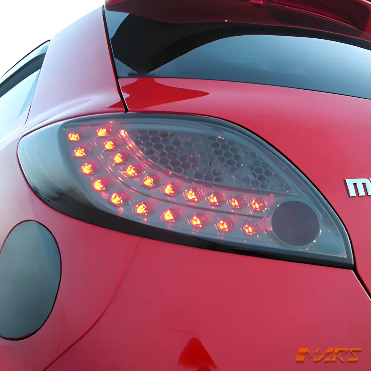 Full Smoked Led Tail Lights For Mazda 2 Hatch De 2007-2013 1
