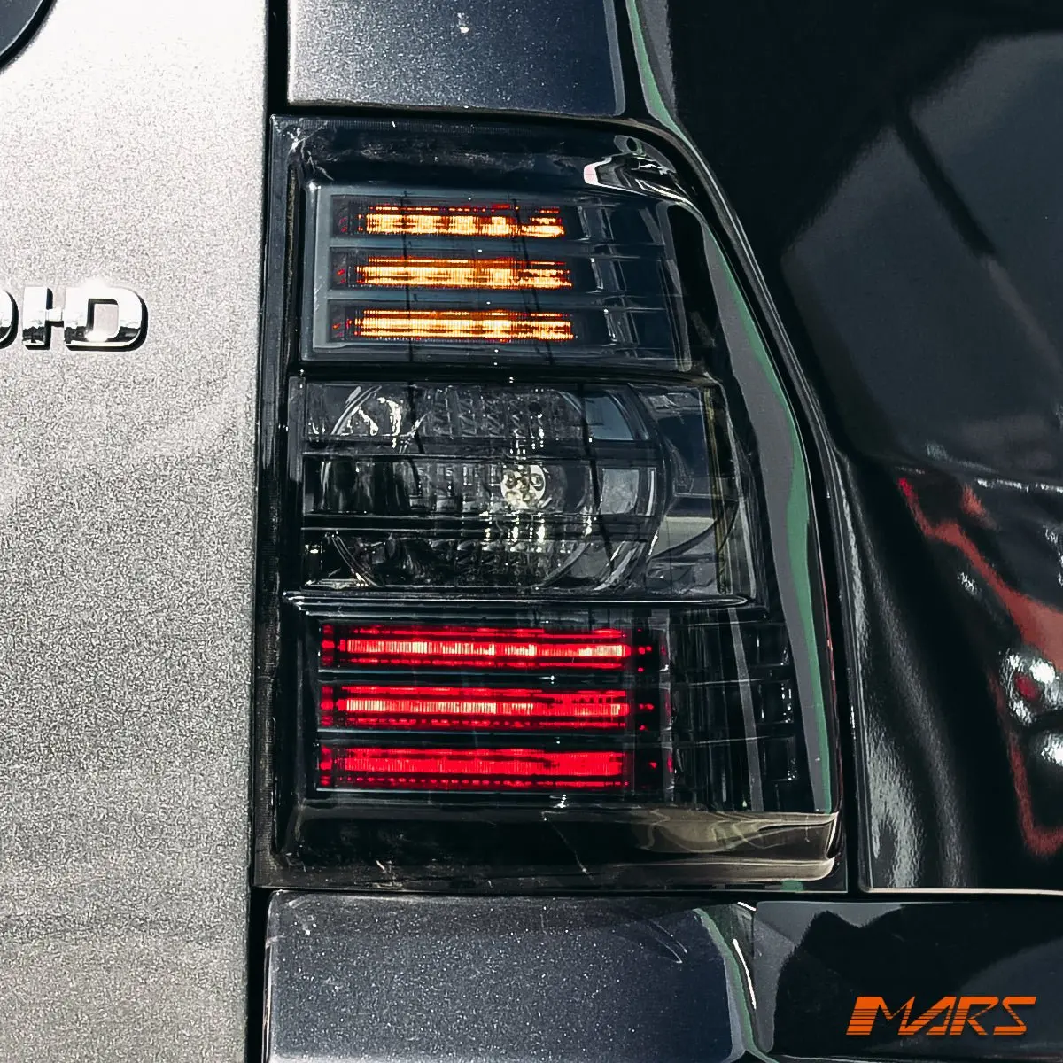 Full Smoked Led Tail Lights With Led Indicators For Mitsubishi Pajero Ns Nt Nw 2007-2021 1