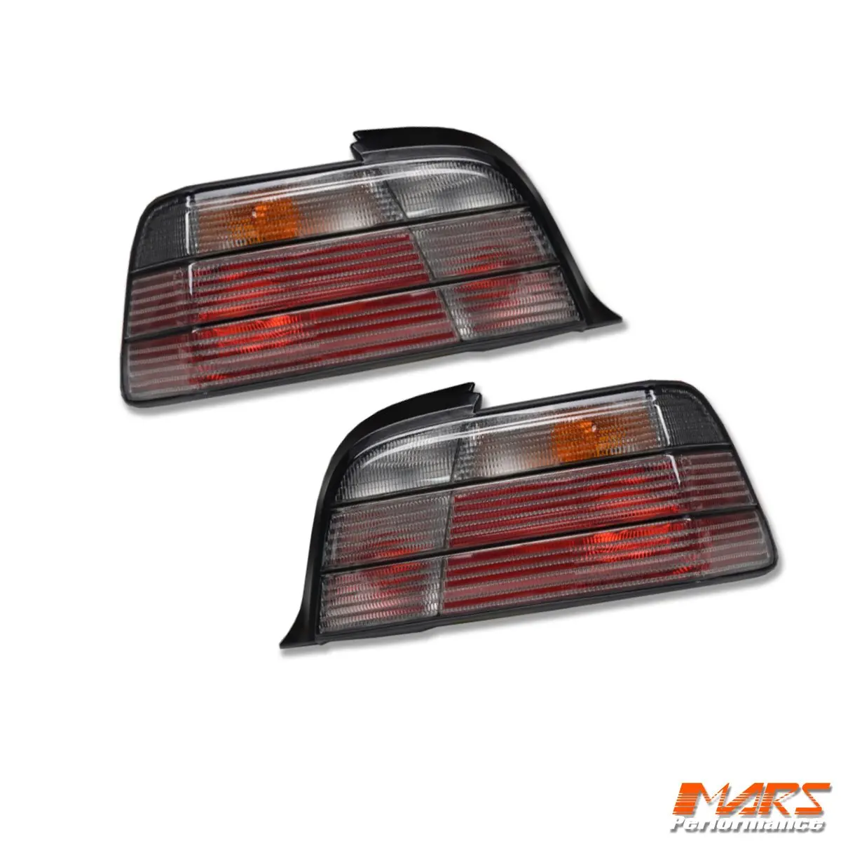 Full Smoked M3 Style Tail Lights For Bmw 3-Series E36 2 Doors Coupe & Convertible 1991-1999 1