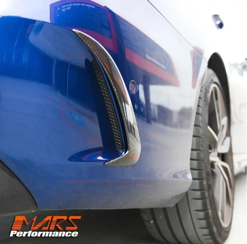 Future Design Carbon Fibre Rear Bumper Side Vent Covers For Mercedes-Benz W205 Amg Package & C63 & C43 1