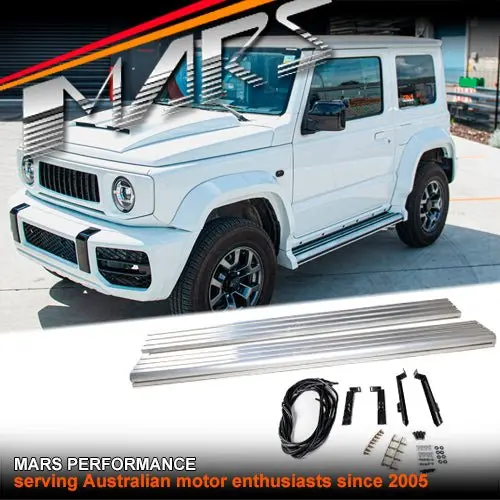 G63 Amg Style Running Boards Side Step Bar For Suzuki Jimny Gj 2019-2024 1