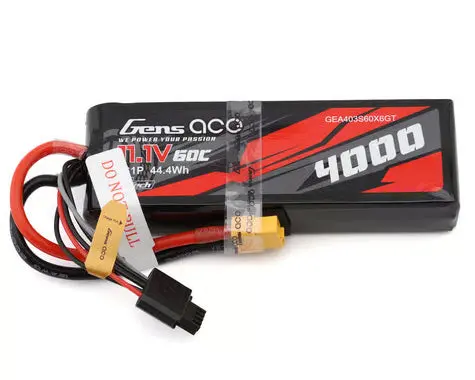 Gens Ace 3S 60C G-Tech Smart Lipo Battery (11.1V/4000Mah) W/Xt60 Connector 1