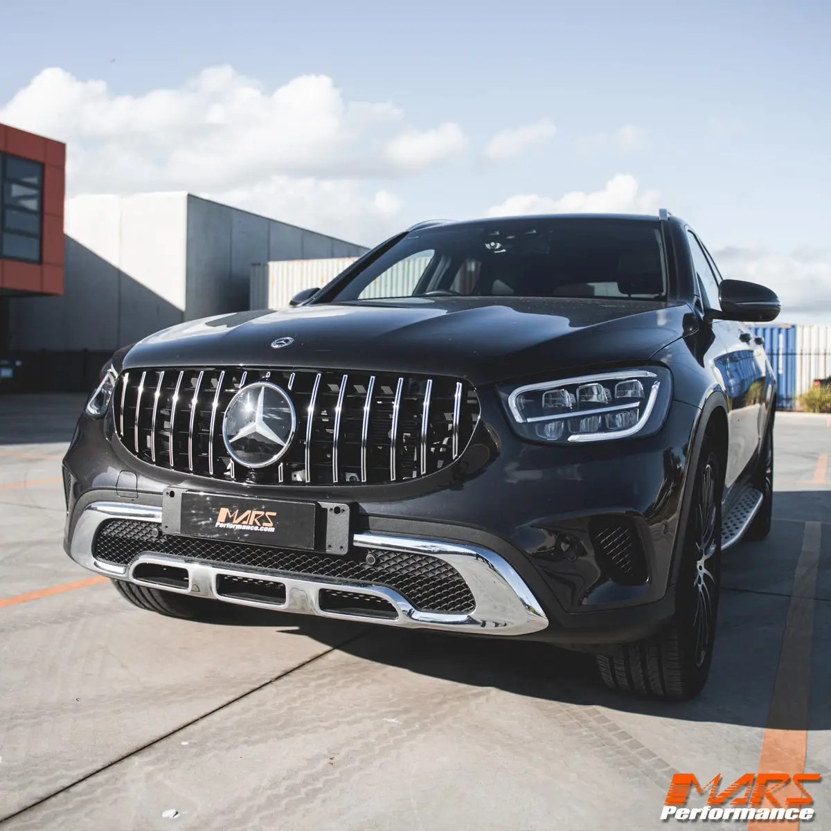 Glc63 Amg Panamericana Style Front Grille Grill Bodykit For Mercedes-Benz Glc X253 2019-2023- Standard Bumper Only 1