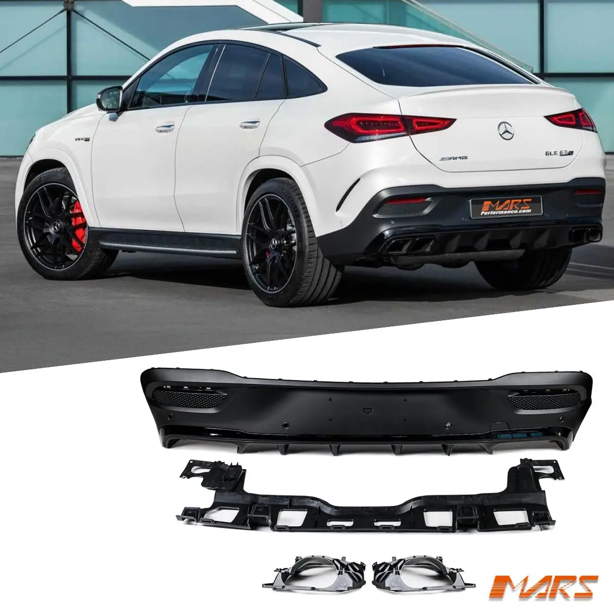 Gle63 Amg S Style Rear Bumper Bar Diffuser Bodykit For Mercedes-Benz Gle Class Coupe C167 & Gle53 2019-2025 1