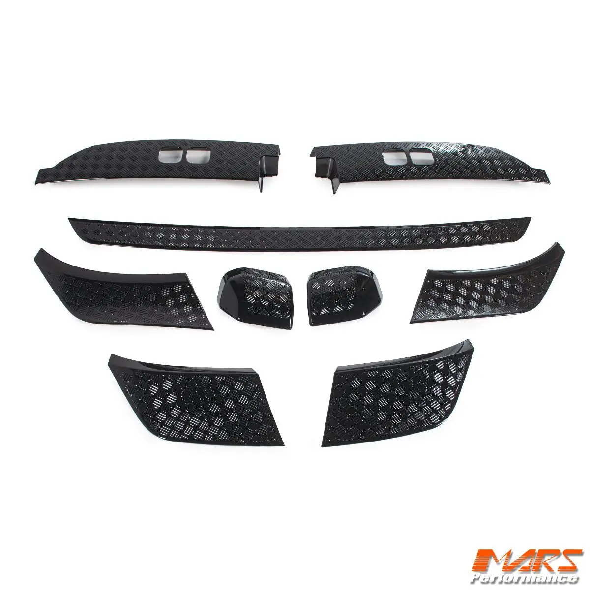 Gloss Black 9Pcs Anti-Scratch Protective Trim Body Molding Set For Land Rover Defender L663 90 110 130 2020-2026 1