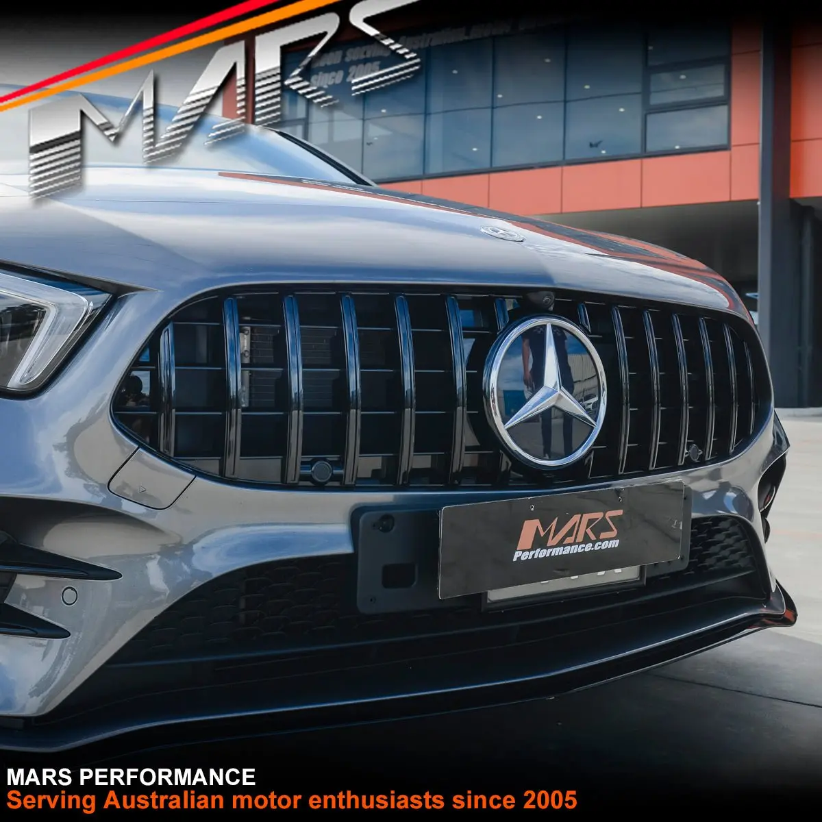 Gloss Black A45 Style Front Bumper Bar Grille Grill Bodykit For Mercedes-Benz A-Class W177 V177 & A35 Amg 2018-2023 1
