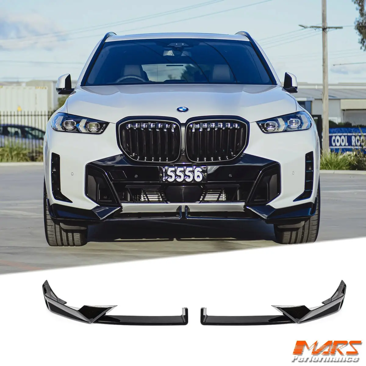 Gloss Black Aero Performance Front Bumper Bar Lower Lip Spoiler Bodykit For Bmw X5 G05 Lci 2023-2025 1