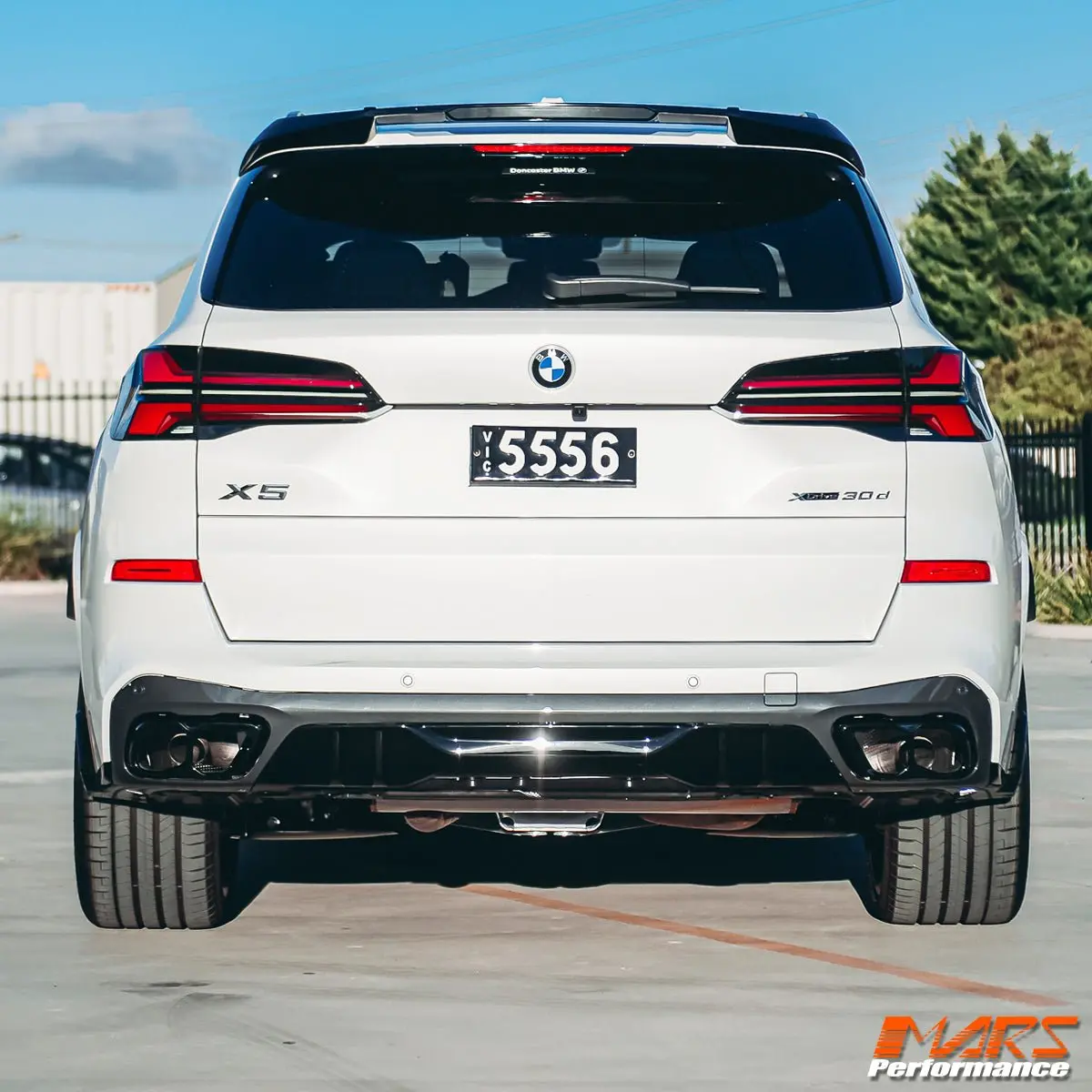 Gloss Black Aero Performance Lower Rear Bumper Bar Diffuser Spoiler Bodykit For Bmw X5 G05 2018-2025 2