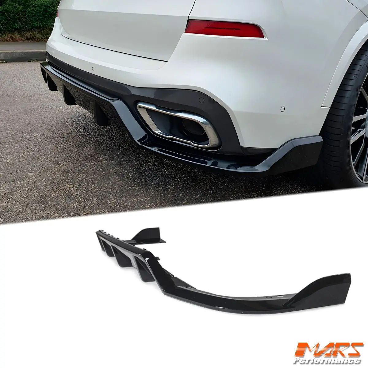 Gloss Black Aero Performance Lower Rear Bumper Bar Splitters & Diffuser Spoiler Bodykit For Bmw X5 G05 2018-2025 1
