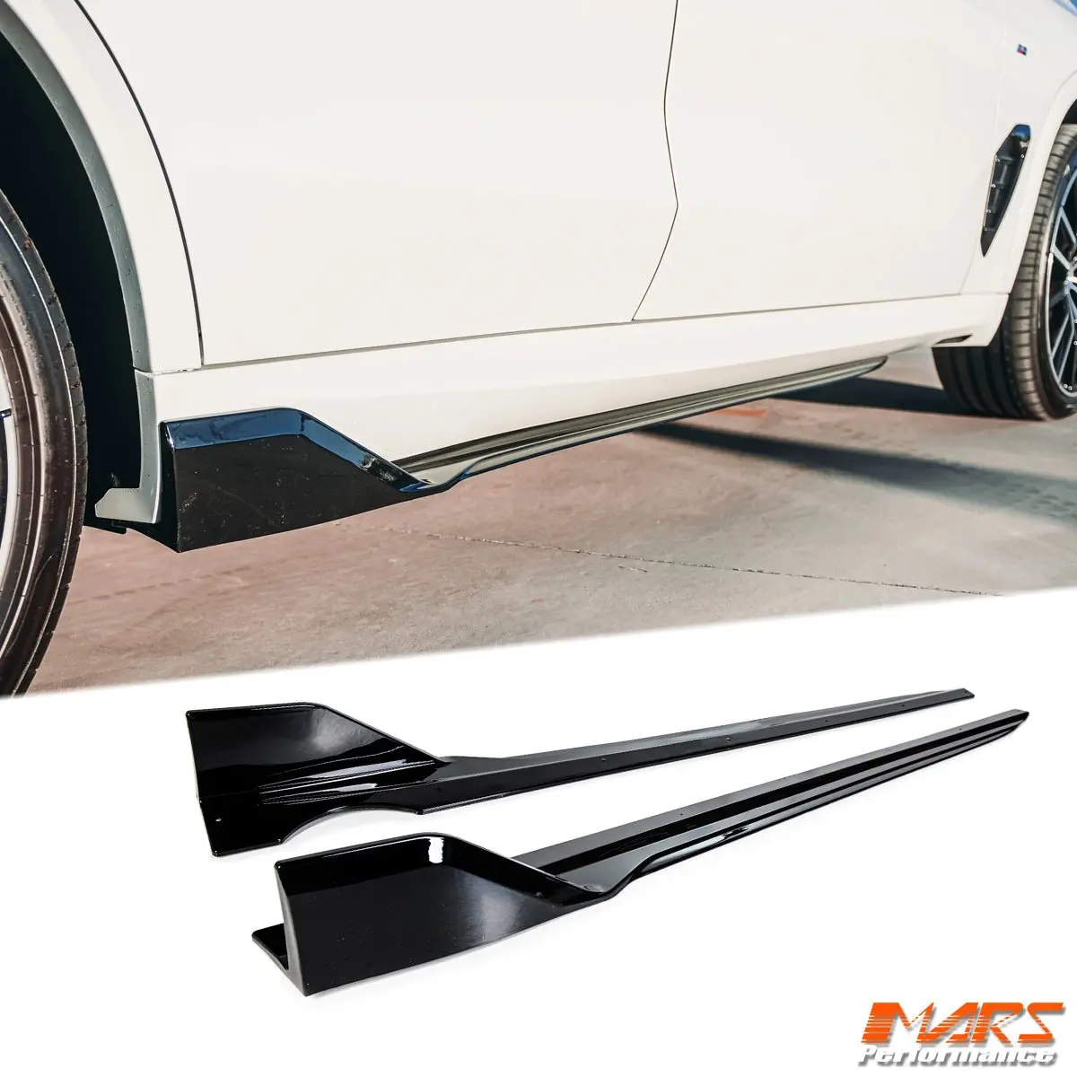 Gloss Black Aero Performance Lower Side Skirts Lip Spoiler Bodykit For Bmw X5 G05 2018-2025 1