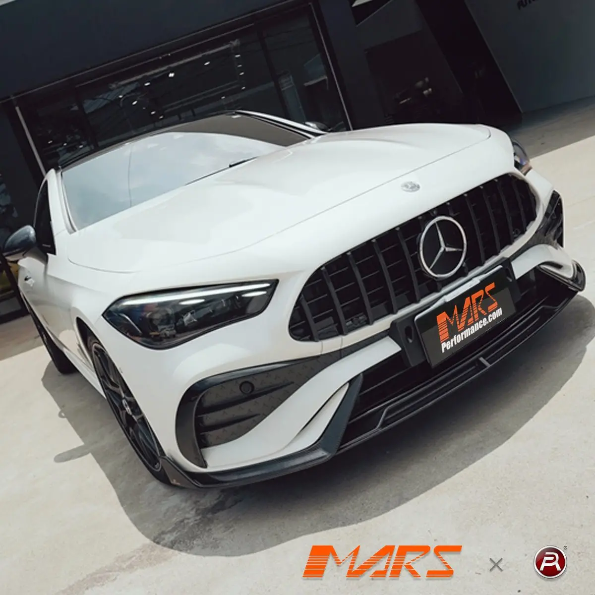 Gloss Black Amg Panamericana Style Front Bumper Bar Grille Grill Bodykit For Mercedes-Benz Cle-Class C236 A236 2023-2025 2