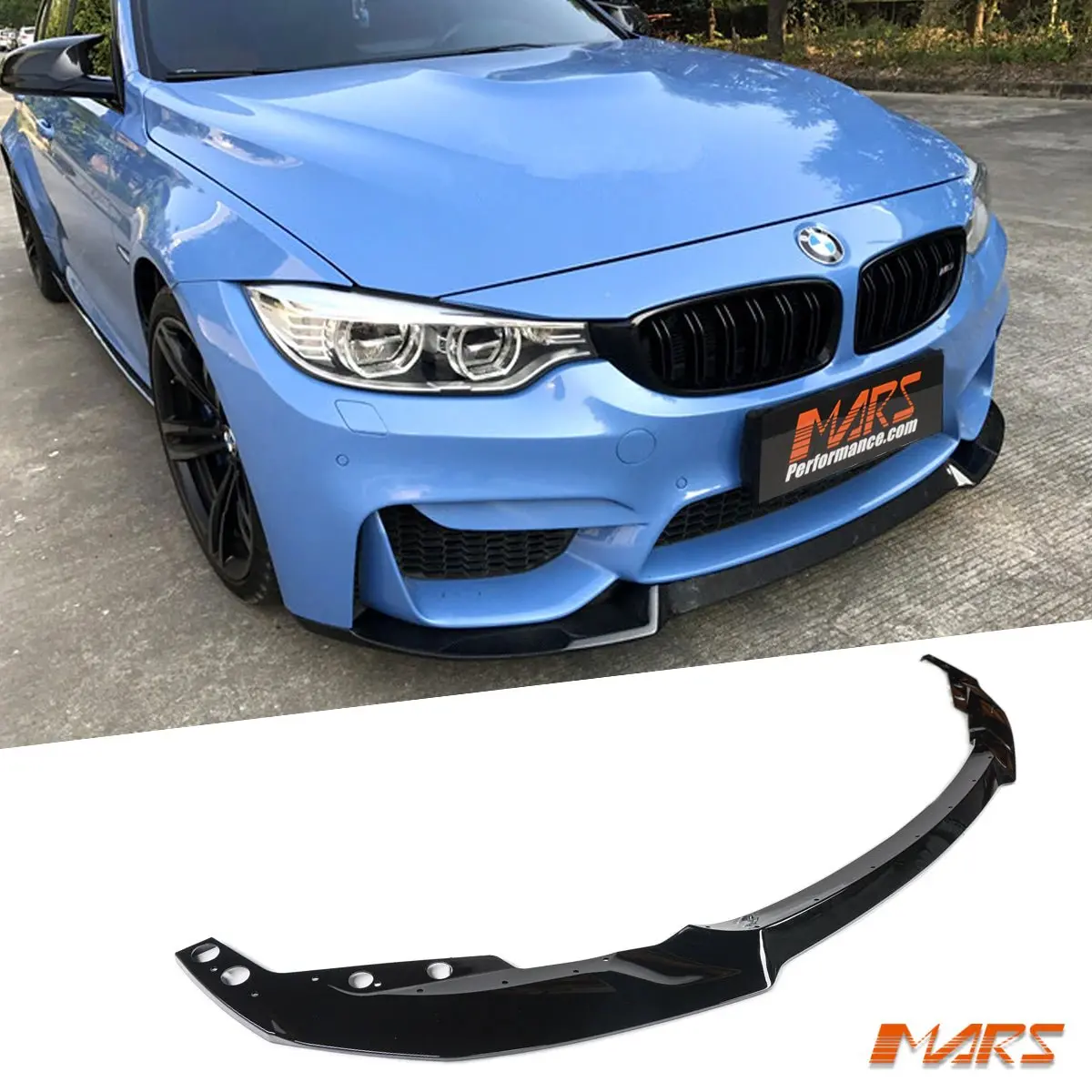 Gloss Black Bmw Cs Style Front Lip For Mars F32 F33 M4 Style Aftermarket Bumper Bar Bodykit 1