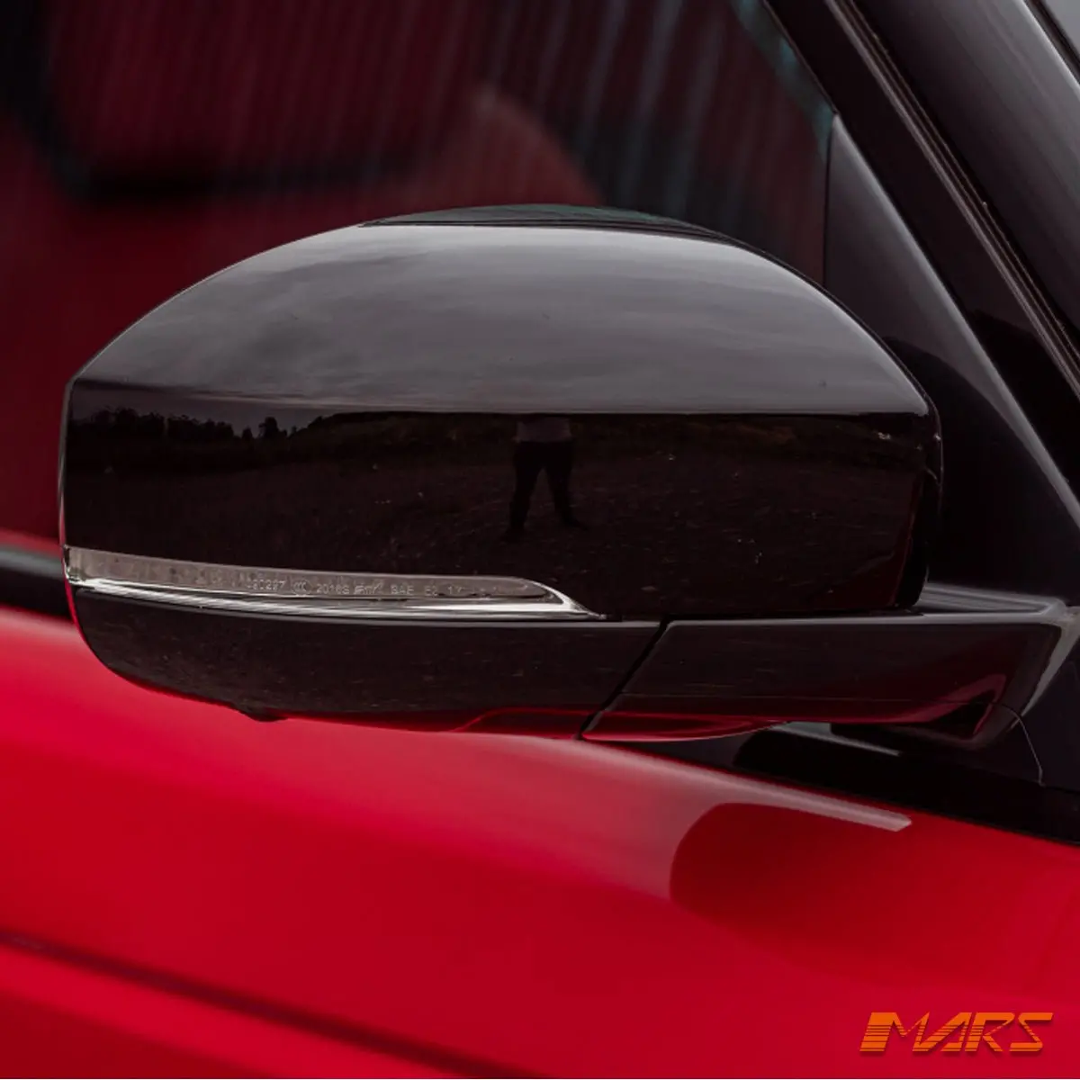 Gloss Black Dynamic Replacement Mirror Caps Cover Bodykit For Land Rover Range Rover Sport L494 2013-2021 1